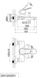 Смеситель для ванны D&K Bayern.Arbeo (DA1243201)