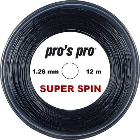 Теннисные струны Pro's Pro Super Spin (12 m) - black