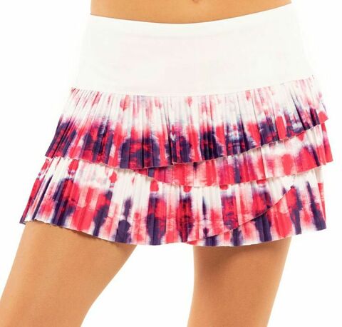 Теннисная юбка Lucky in Love Novelty Sunburst Pleated Scallop Skirt - multicolor