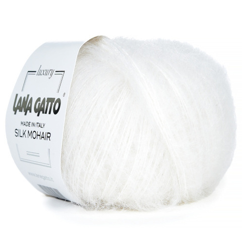 Пряжа Lana Gatto Silk Mohair 6027 белый