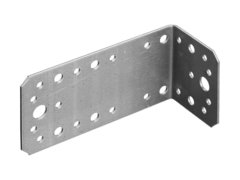 ЗУБР УКА-2.0, 90 x 70 x 140 x 2 мм, цинк, асимметричный крепежный уголок (310156-90) (20 штук)