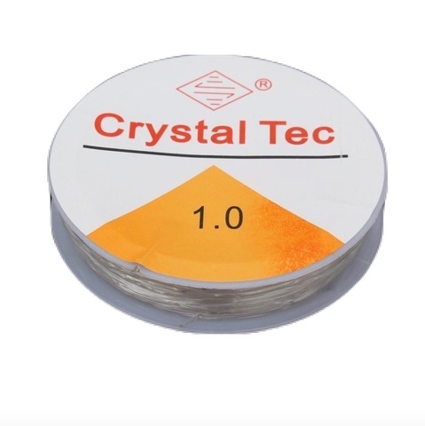 Спандекс резинка 1,0 мм - силиконовая нить - прозрачный