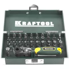 KRAFTOOL  X-Drive 33 шт, Набор кованых торсионных бит (26065-H33)