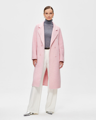 Пальто кашемировое двубортное длинное