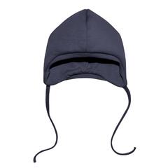 Шапочка утепленная из футера (графит)