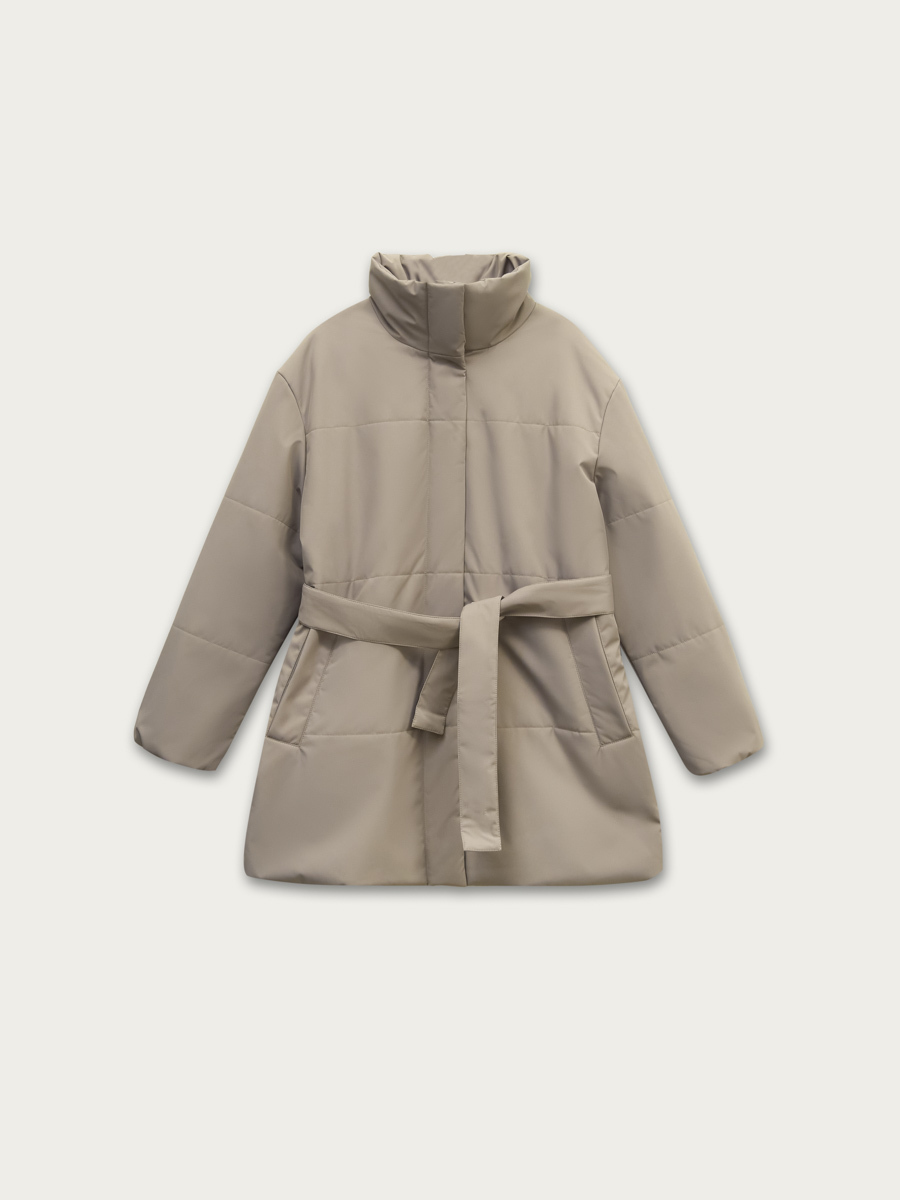 

Куртка Варна оверсайз с поясом, Кофейный