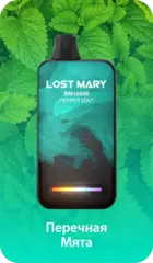 Одноразовая электронная сигарета Lost Mary BM - Перечная Мята (16000 затяжек)