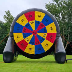 Надувной дартс «Цветной» на подкачке, диаметр 3 м, размер 3×2×3,5 м