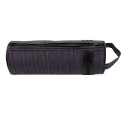 Пенал - тубус Alingar, ткань, 2 молнии, петля, 70 х 200 мм, "Джинс", ассорти (темно-серая джинсовая ткань)