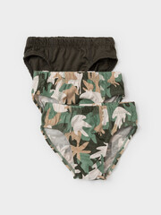 набор трусы/ уп  для мальчика  К 1966-3уп/зеленый хаки,бежевый,камуфляж