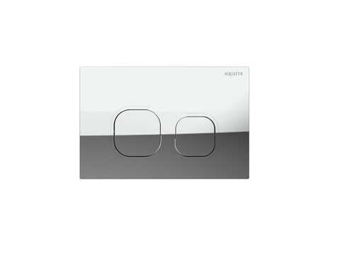 Aquatek KDI-0000057 KDI-0000057(BB) Панель смыва Хром глянец ободок хром (клавиши квадрат), 162*244 мм
