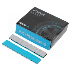 NORDBERG (W510FR2G) Грузики самоклеящиеся (4х5+4х10 г) Fe закругленные L=12 см, серые, 50 лент