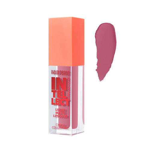 Краска для губ Intellect матовая, тон  5 Сиреневый 5,1г (Турция)