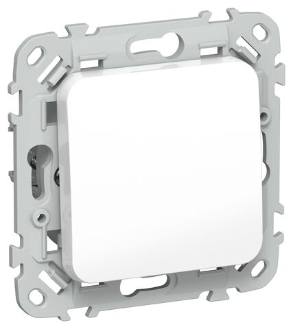 FLITE Выключ. 1-кл. кноп. 10А ВС11-2-0-ФлБ бел. IEK