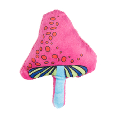 Mr.Kranch игрушка для кошек Волшебный Грибочек плюшевая с кошачьей мятой 12 см красная