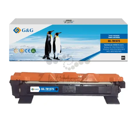 Тонер-картридж G&G, аналог Brother TN-1075 1k