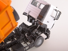 MAZ-6501 dump truck restyling white-orange 1:43 AutoHistory