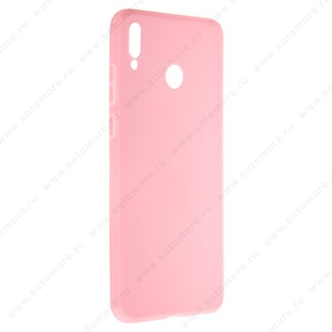 Накладка силиконовая Soft Touch ультра-тонкая для Huawei Honor 8x Max розовый