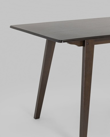 Стол обеденный GUDI 120*75 эспрессо, для кухни столовой гостиной дизайнерские дачи дома 74см. 120см. 75см. МДФ массив дерева