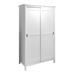 Шкаф раздвижной 20 Кантри (белый лак), 120x197x59 см