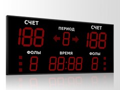 Табло для баскетбола Импульс 727-D27x6-D21x7-S6-A2