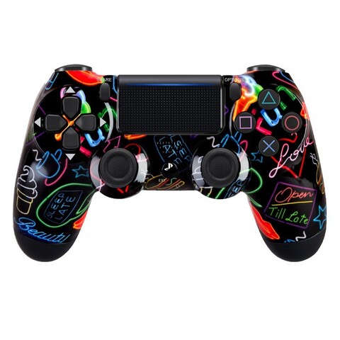 Джойстик беспроводной DualShock №1 для PlayStation 4 с рисунком Party Time / Время вечеринки (Черный)