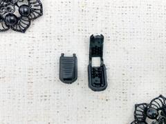 Наконечник "Крокодил", р. 2х1,2 см, чёрный