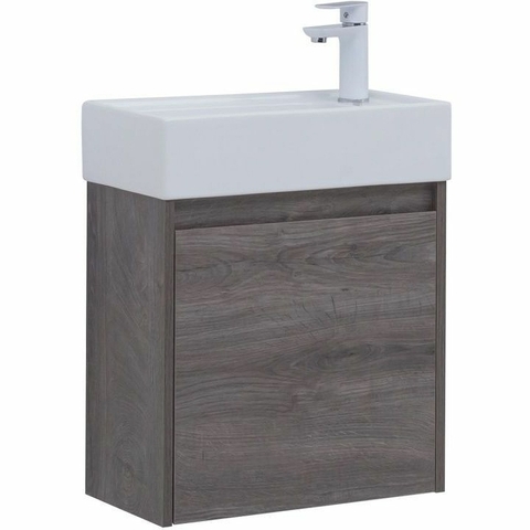 Aquanet 302520 Тумба c раковиной Nova Lite 50 1 дв. цв. дуб рошелье (302520)