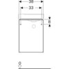 Шкафчик для раковины Geberit Xeno², с одной дверью: B=38см, H=52.5см, T=26.5см, Серый / Матовое покрытие