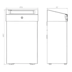 Merida KSB107.R Корзина для мусора металлическая 