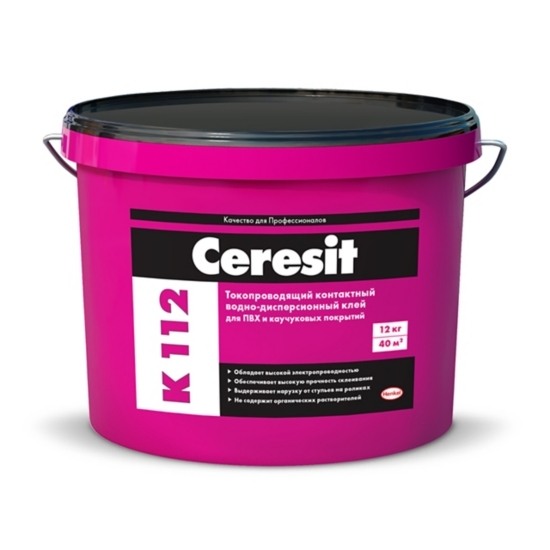 Ceresit K 112/Церезит К 112 токопроводящий клей для ПВХ и каучуковых ...