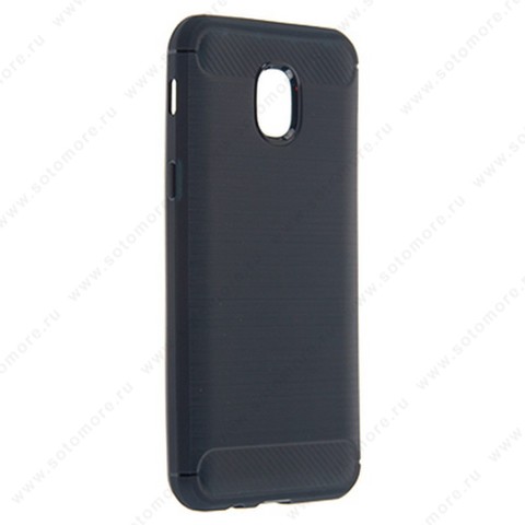 Накладка Carbon 360 силиконовая для Samsung Galaxy J3 J330 2018 синий