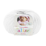 Пряжа Alize Baby Wool 55 белый