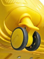 Комплект чемоданов MIRONPAN полипропилен Желтый сдвоенные колеса