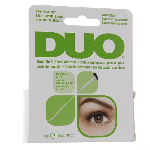 DUO Brush On Striplash Adhesive Clear бесцветный клей для накладных ресниц с кисточкой 5г
