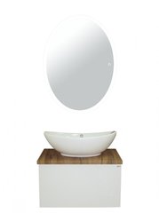 Тумба MISTY Ива - 60  подвесная комбинированная 1 ящ. c умывальником