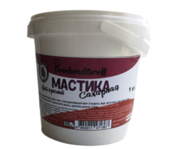 Мастика на какао масле Domkonditeroff 1 кг красная