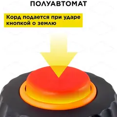 Головка триммерная серия WIND DDE Wind 4 аналог HUS T25 NEW (М10х1,25 мм левая,+адаптор М10х1,0 мм левая) (640-124)