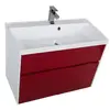 Aquanet 179932 Компл.1 - Тумба Латина 90 цв.белый (фасад бордо) (179932)