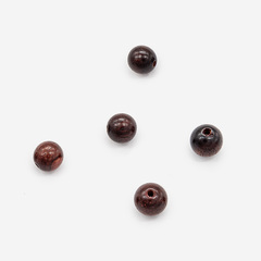 Сандал красный, бусины в форме шара, 8,1мм