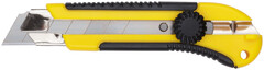 Нож технический 25 мм усиленный прорезиненный FIT