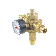 Регулятор давления мембранный латунь R153MK Ду 20 Ру25 3/4" НР/"американка" Рн=1,5 - 7бар с манометром Giacomini R153MY104