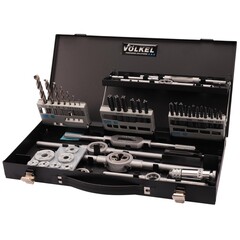 Набор метчиков и плашек M3 -M12 HSSE-VAP 52пр Volkel 49150