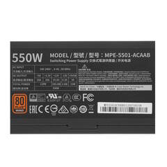 Блок питания CoolerMaster MWE 550 BRONZE 550W MPE-5501-ACAAB-EU