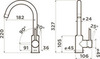 Omoikiri 7405.4230 Комплект Omi 53-U/I-IN Ultra Mini + Смеситель Shinagawa-BN