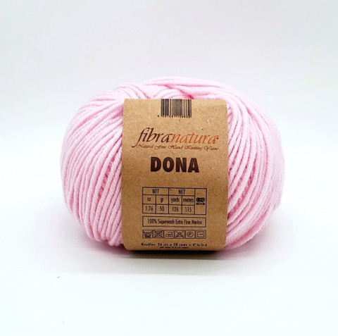 Пряжа Fibra Natura Dona 106-10 нежно-розовый