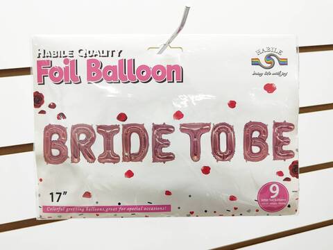 К Надпись, BRIDE TO BE (Будущая невеста), Розовый, 17