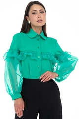 Блуза Очень красивая(изумруд) Diolche