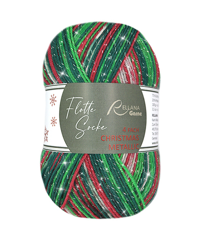 Rellana Flotte Socke Christmas Metallic 2026