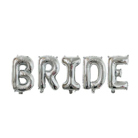 К Надпись, BRIDE (Невеста), Серебро, 32''/81 см
